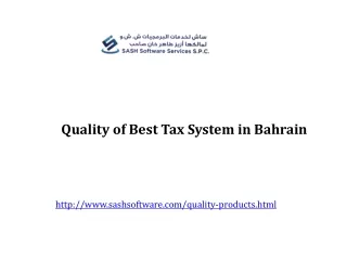 Best Tax System in Bahrain