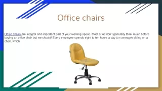 Office chairs