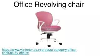 Untitled presentation(revolving chair)