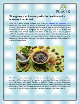 strengthen your immunity with the best immunity