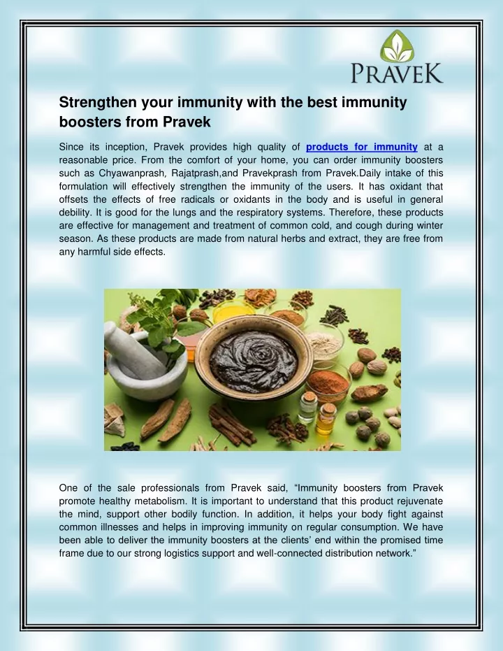 strengthen your immunity with the best immunity