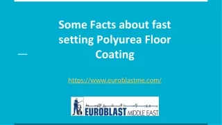 some facts about fast setting polyurea floor