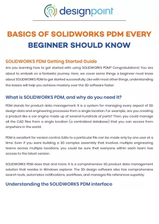 basics of solidworks pdm every beginner should