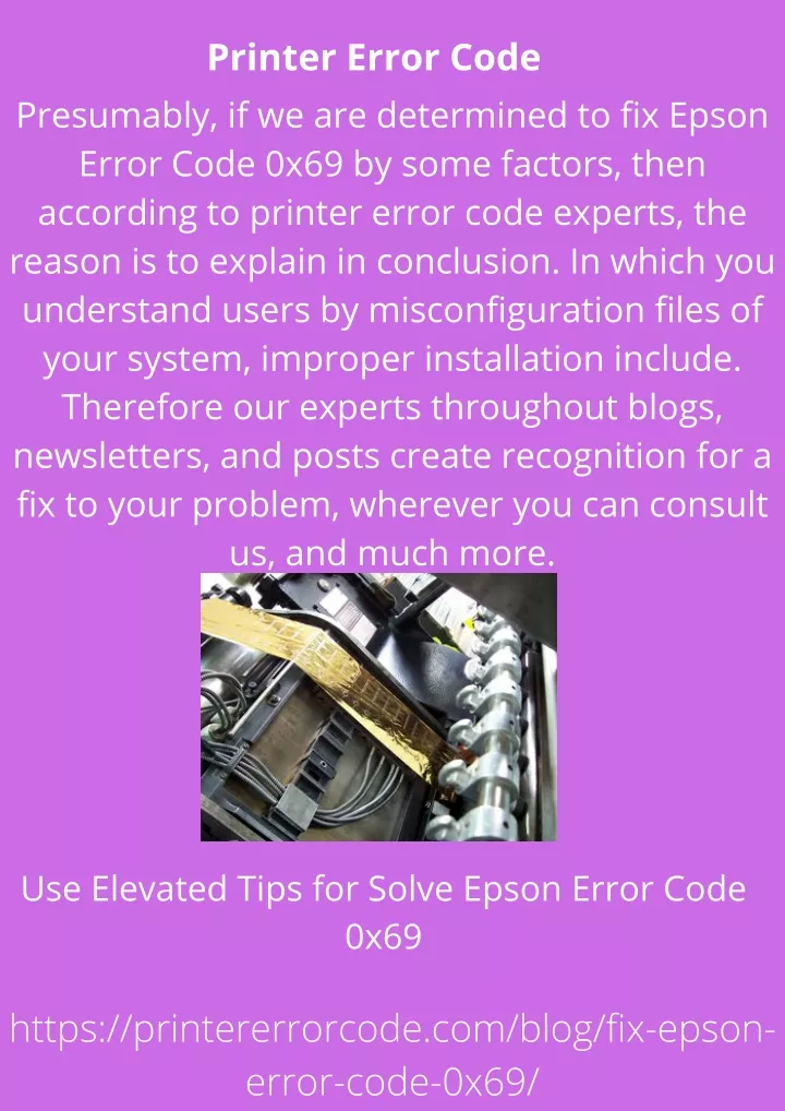 Ppt Use Elevated Tips For Solve Epson Error Code 0x69 Powerpoint Presentation Id10799977 1101
