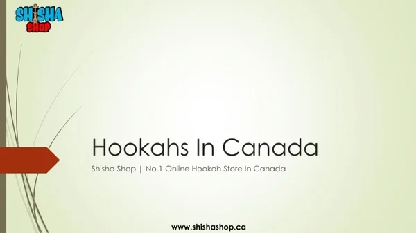 Buy Hookahs In Canada | Shisha Shop