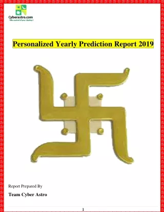 Personalized Yearly Prediction 2021