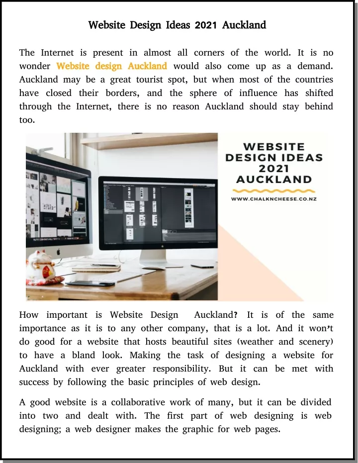 website design ideas 2021 auckland website design