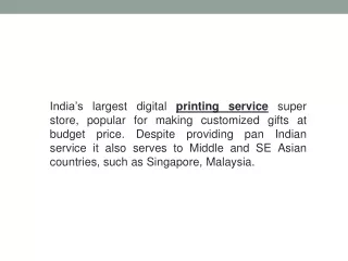 printing services...