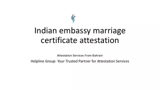 Indian embassy marriage certificate attestation