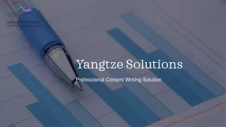 Professional Content Writing Solution