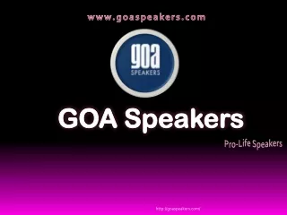 www goaspeakers com