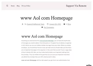 www aol com homepage