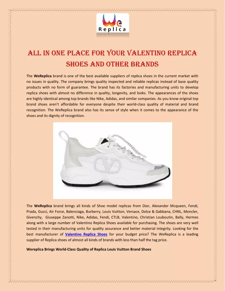 all in one place for your valentino replica shoes