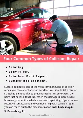 Four Common Types of Collision Repair