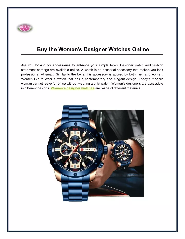 buy the women s designer watches online