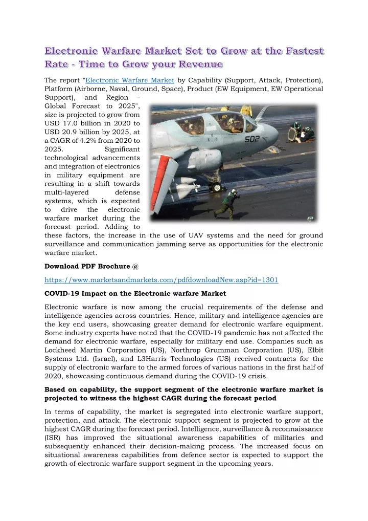 the report electronic warfare market