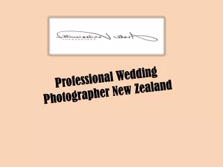Professional Wedding Photographer New Zealand