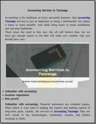 accounting and taxation services in Tauranga