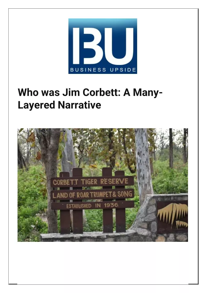 who was jim corbett a many layered narrative