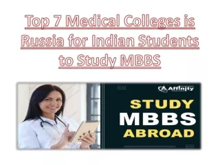 Top 7 Medical Colleges is Russia for Indian Students to Study MBBS