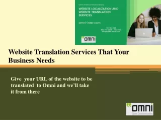 Website Translation Services That Your Business Needs
