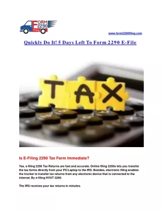 Pay 2290 Online | Heavy Highway Vehicle Use Tax | IRS 2290 Online