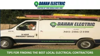 tips for finding the best local electrical