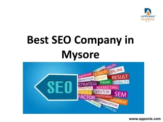 Best SEO Company in Mysore