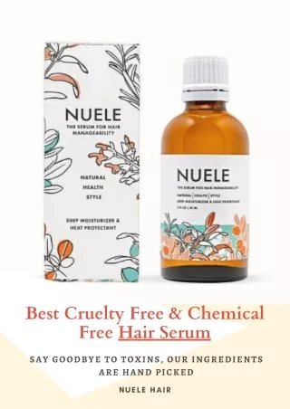 Best Cruelty Free & Chemical Free Hair Serum