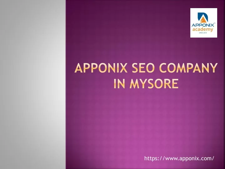 apponix seo company in mysore