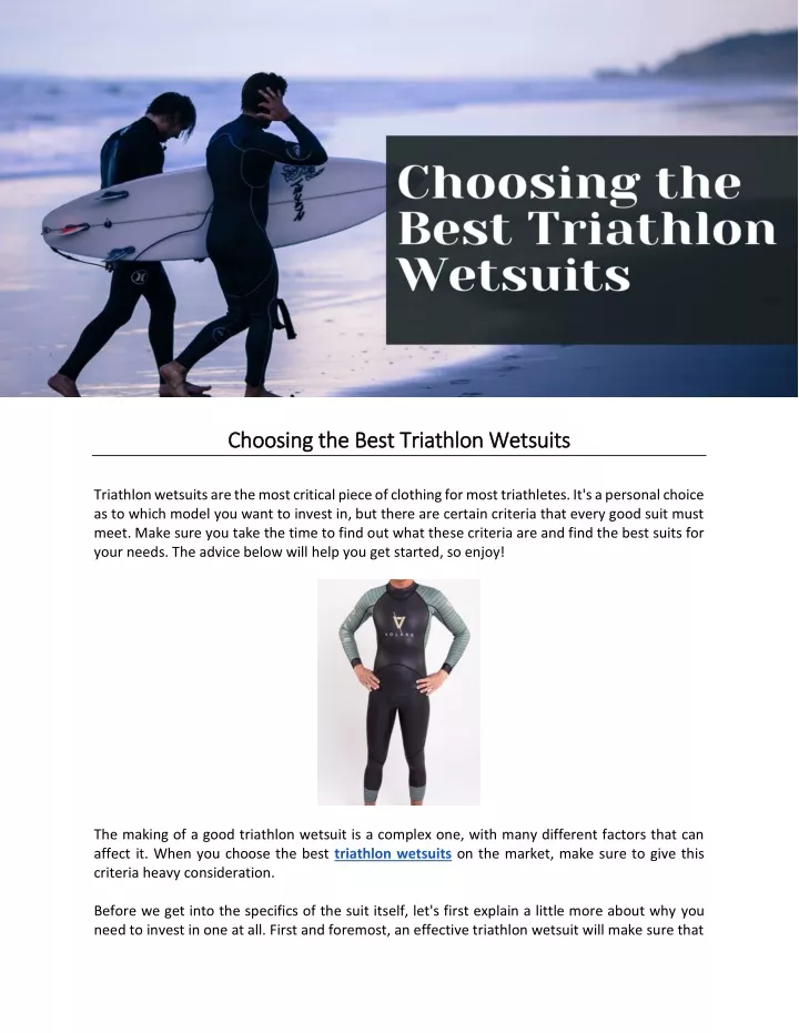 ch choosing the best triathlon wetsuits oosing