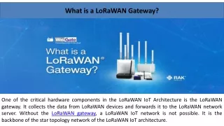 What is a LoRaWAN Gateway