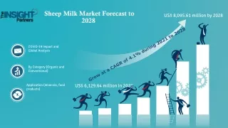 Sheep Milk Market is expected to grow at a CAGR of 4.1% from 2021 to 2028