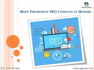 Most Prominent SEO Company in Mysore