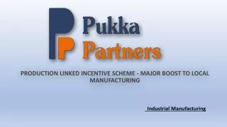 PRODUCTION LINKED INCENTIVE SCHEME (1)