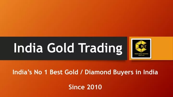 india gold trading