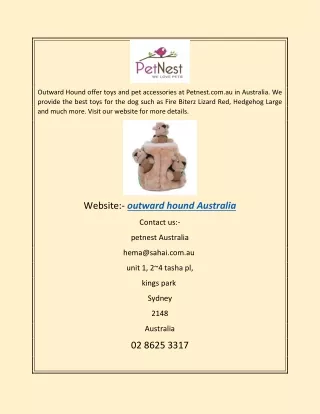 Outward Hound Australia | Petnest.com.au
