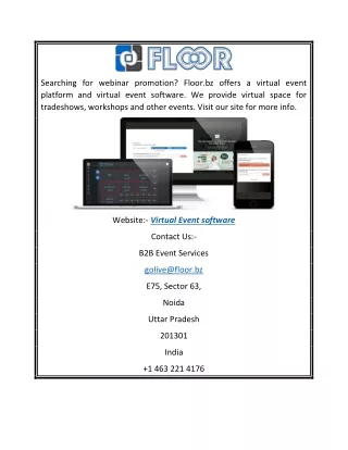 Virtual Event Software | Floor.bz