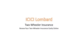 Renew Your Two-Wheeler Insurance Easily Online