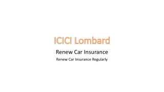 Renew Car Insurance Regularly