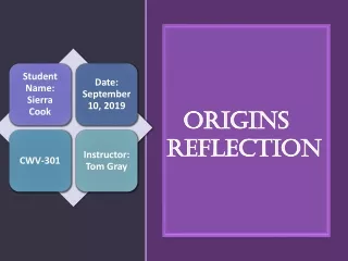 SCook_cwv-301 Origins Reflection