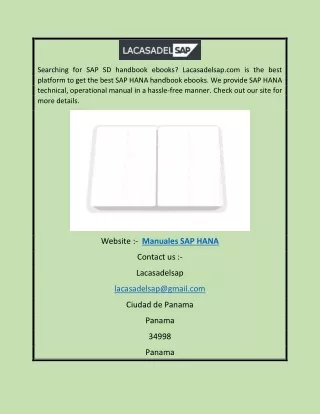 Manuales SAP HANA | Lacasadelsap.com