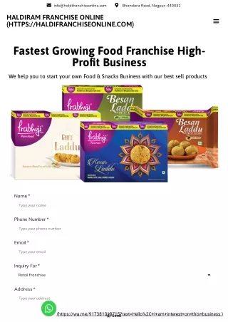 info@haldifranchiseonline com