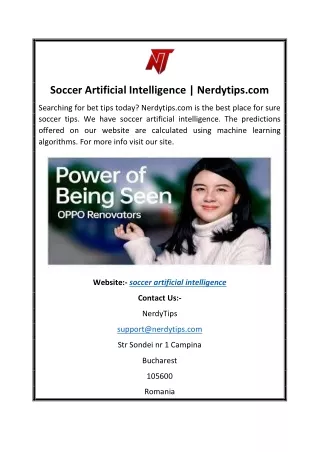 Soccer Artificial Intelligence  Nerdytips.com