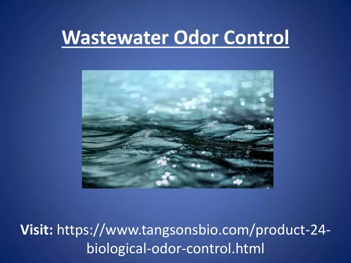 wastewater odor control