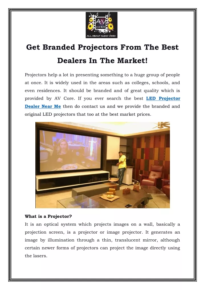 get branded projectors from the best