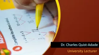 Dr. Charles Quist-Adade - University Lecturer