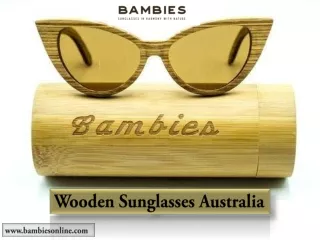 Wooden sunglasses Australia