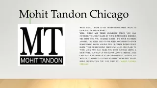 Mohit Tandon Chicago