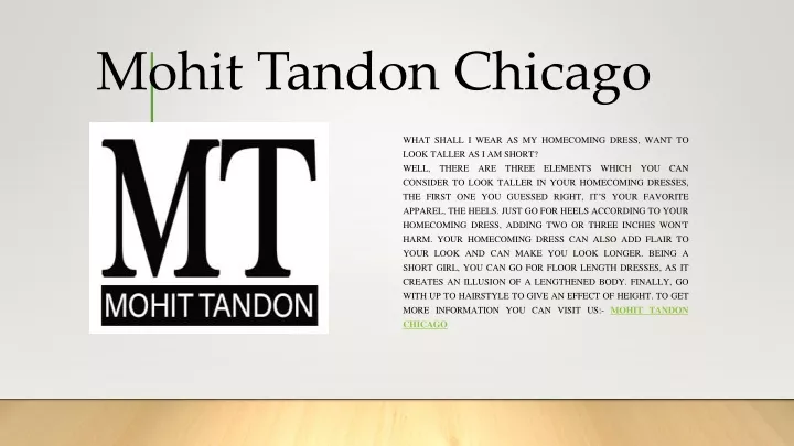 mohit tandon chicago